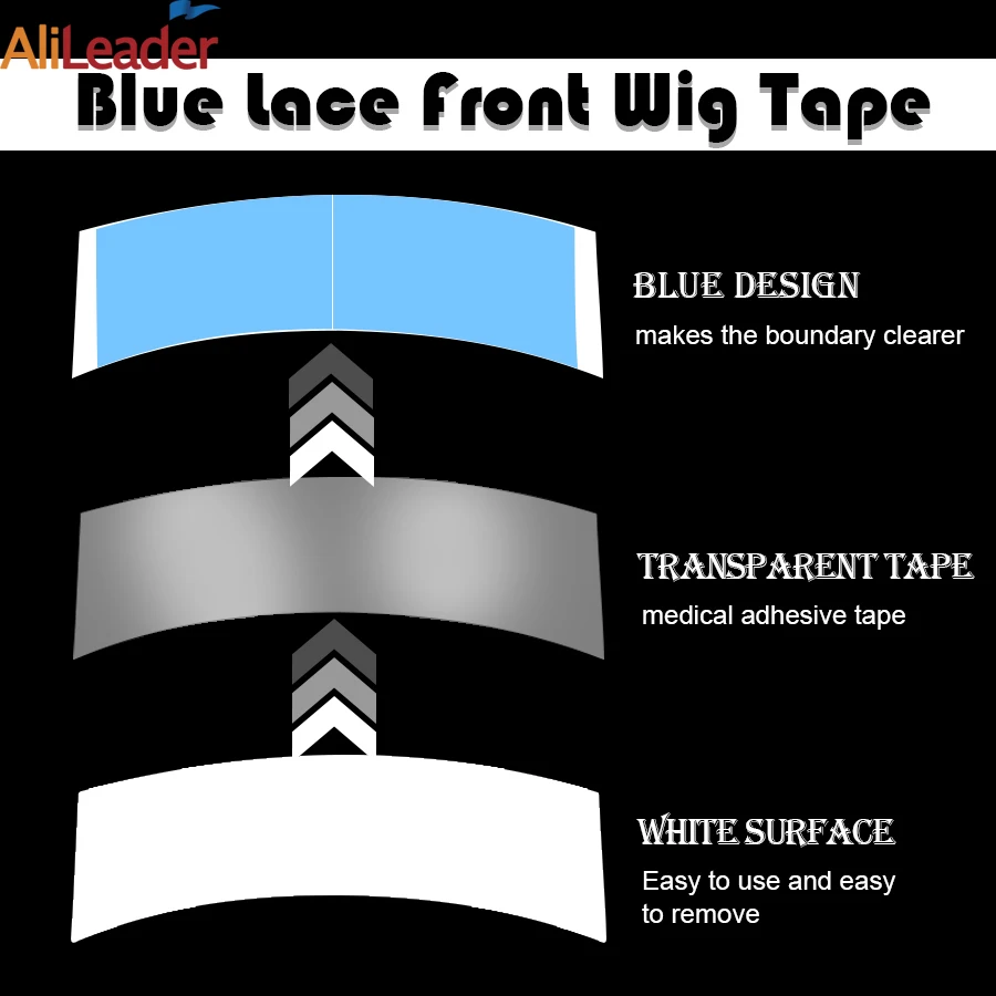 Cheap 5/pack Supertape Lace Wig Tape Double Adhesive Hair Tape For Toupee/Lace Wigs Tape For Lace Wigs Waterproof Ultra Hold