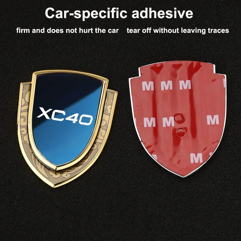 

Car Sticker Emblems Side Shield Car Styling Logo Badge Auto Body Window Sticker For Volvo XC40 car accesorios