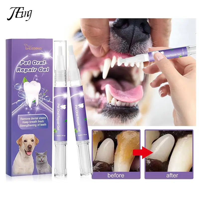 Pet Teeth Cleaning Tooth Whitening Pen Suitable For Dogs And Cats Remove Bad Breath Pet Oral Care