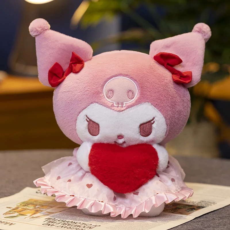 

25cm/9.84in Kuromi Plush Toy Hello Kitty Cinnamoroll Anime Peripherals Pillow Doll Kawaii Cute Stuff Collectible Gift Girlfriend