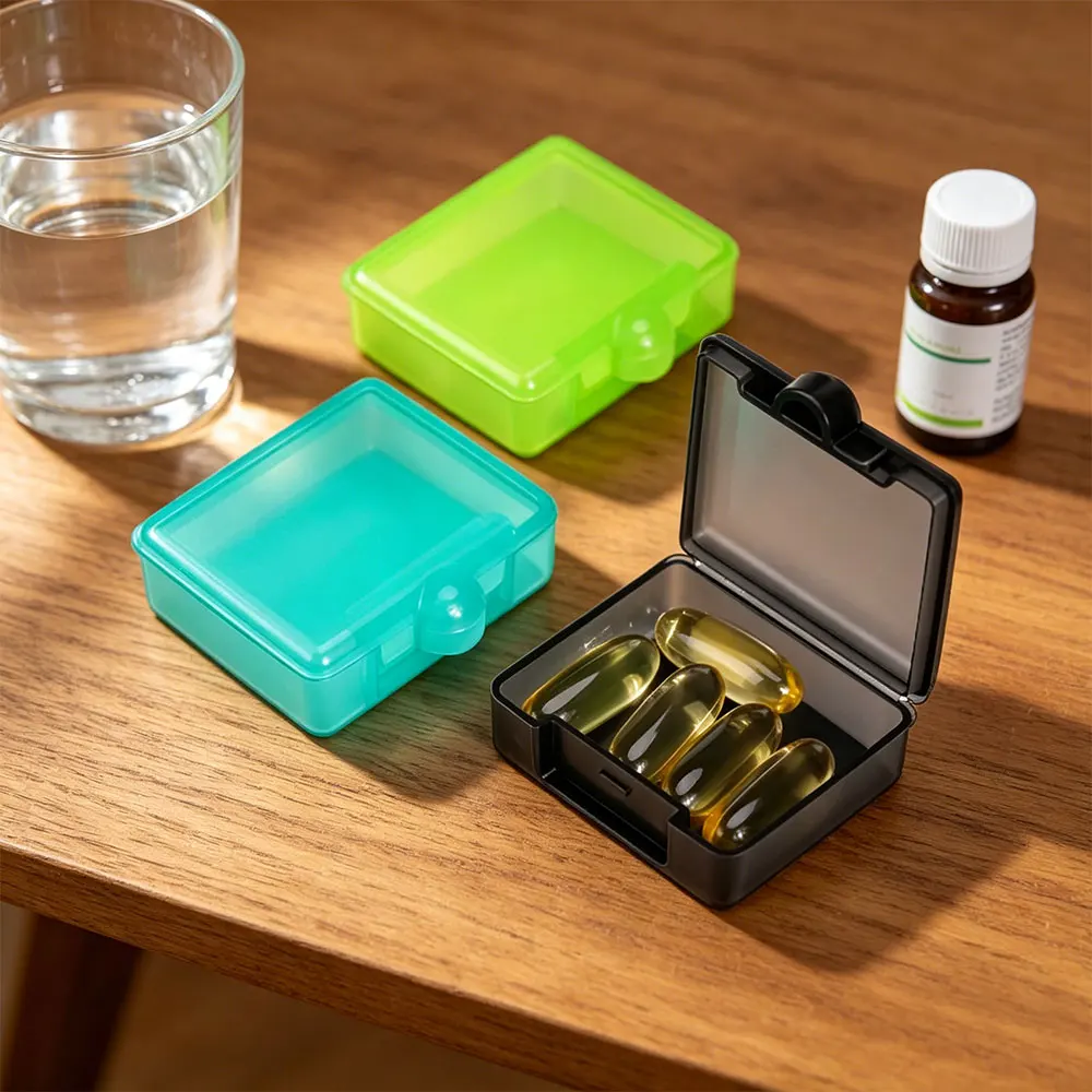

3 Pcs Portable Small Pill Box Daily Mini Pill Organizer Travel Pocket Carry With You Portable Medicine Storage Box