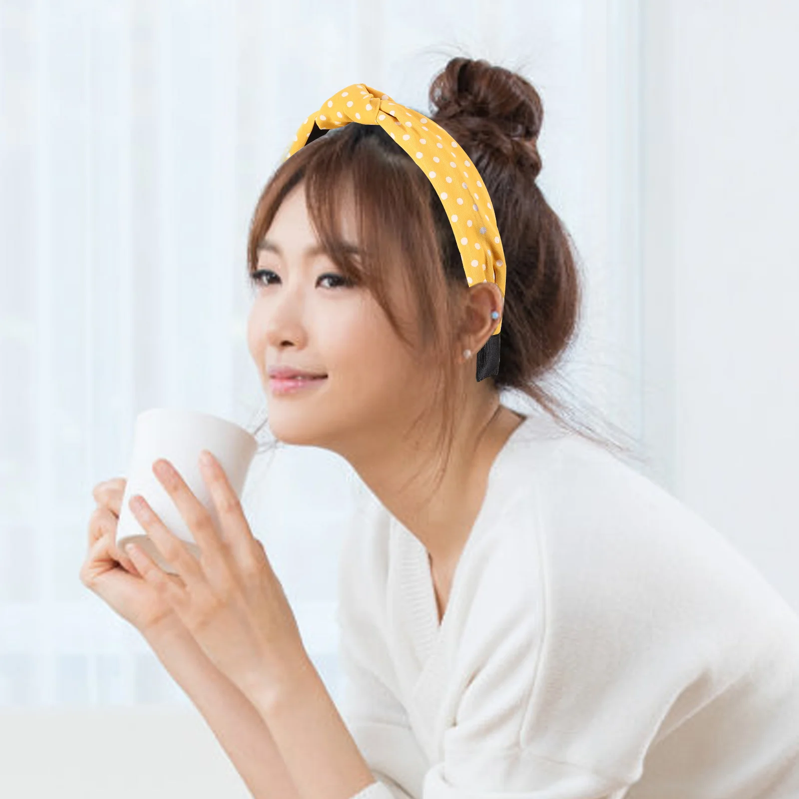 

Headbands Dot Hairpin Hoop for Women Dots Womens Girl Woman Yellow Girls Usa Women's