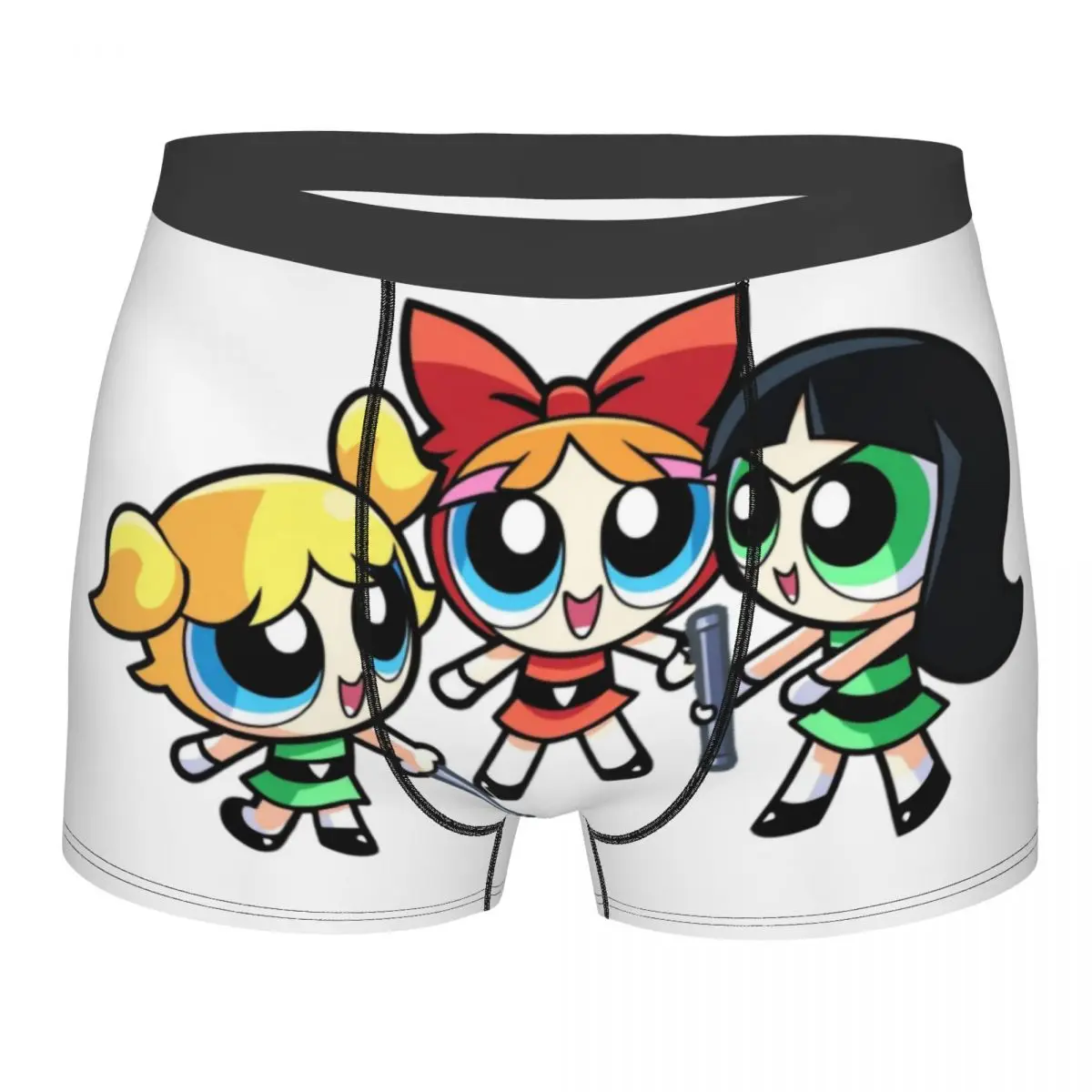

Новинка, боксеры с пузырьками Powerpuff для девочек, шорты, мужские удобные трусы, нижнее белье