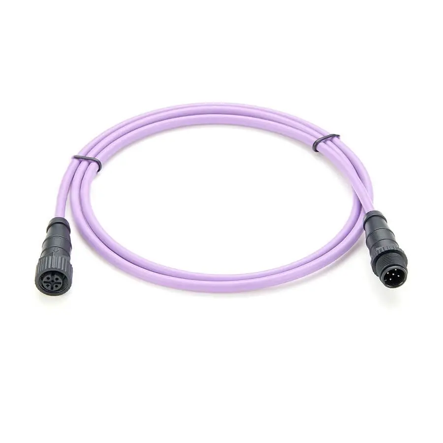 Marine NMEA 2000 Compatible CAN Bus Cable M12 5 Pin Male to Female 1 Meter for Sewage System 
