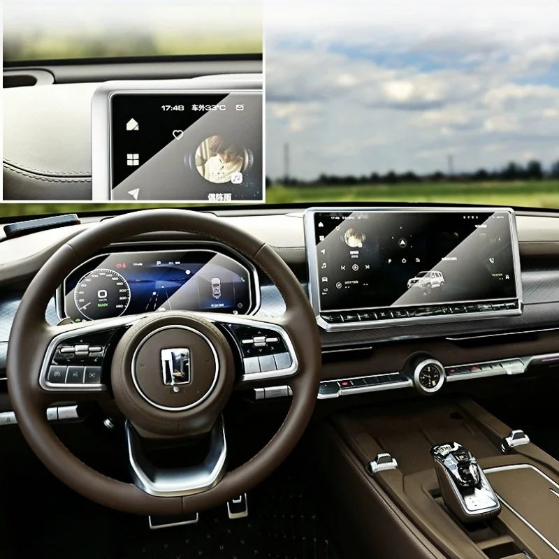 Fit for Tank 700Hi4t Car Inside The Car Scratch Proof Explosion Proof HD Interior Screen Tempered Film Car Interior Accessories