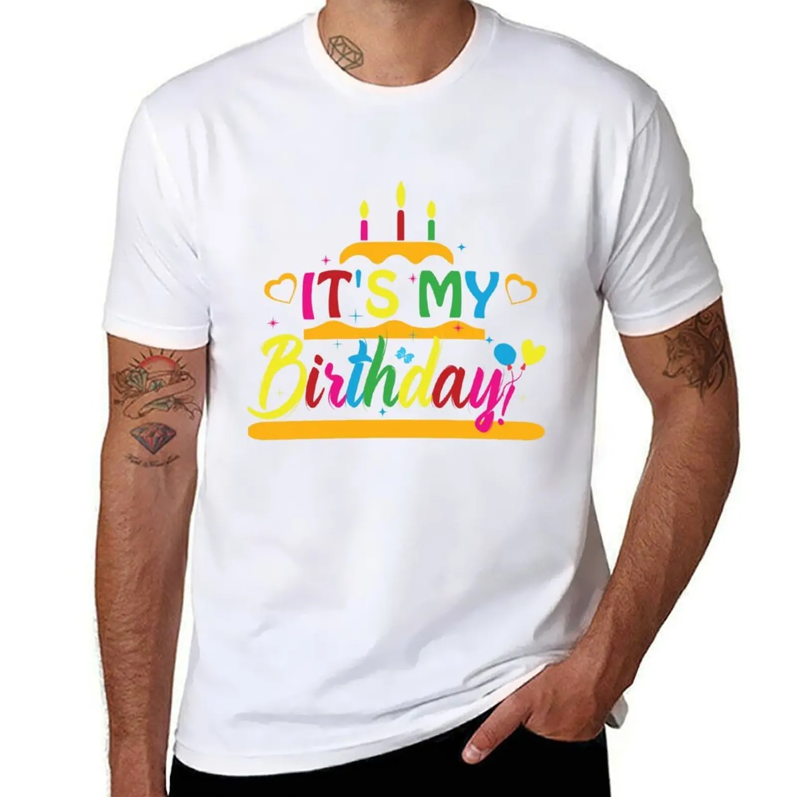 

It's My Birthday T-Shirt anime tshirt man t shirts graphic T-Shirt