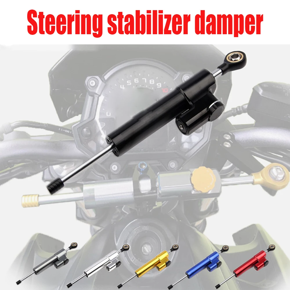 

Directional Damper for Motorcycle Handlebars Universal Titanium Bar Stabilizer Steering Stabilizer Anti-Wobble Damper