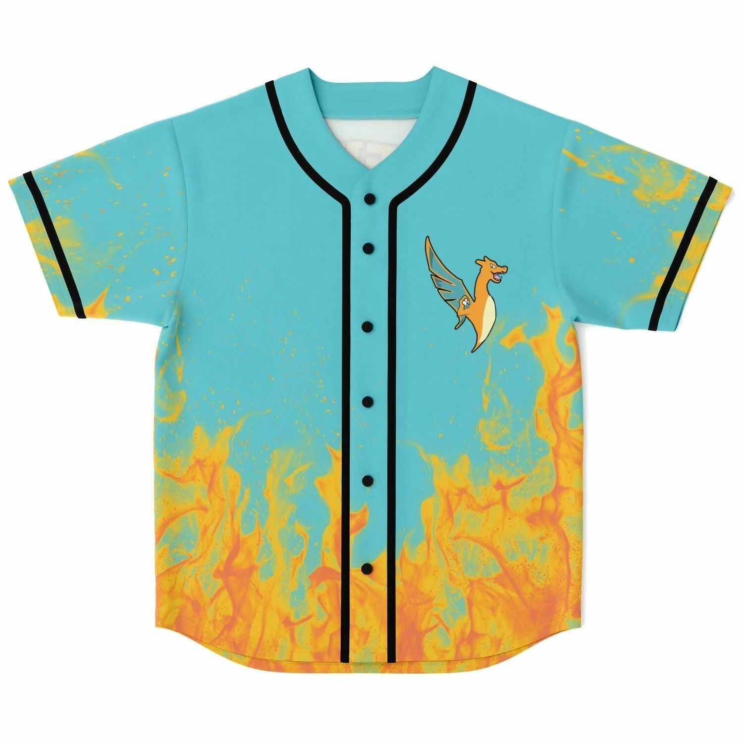 NEW ILLENIUM fire blue Baseball Jersey Men/Women Casual Thin button Baseball uniform For EDM Fans