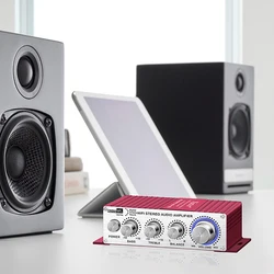 KINTER-AMPLIFICADOR MA-180 DC12V de doble canal, 20W, Audio Hifi, colorido, voltaje de CC, más barato, para coche, autobús y casa