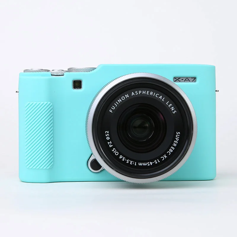 Rubber Silicon Sleeve Armor Skin Case Body Cover Protector for Fujiflm X-A7 Fuji XA7 Mirrorless Camera Shell Protective Soft Bag