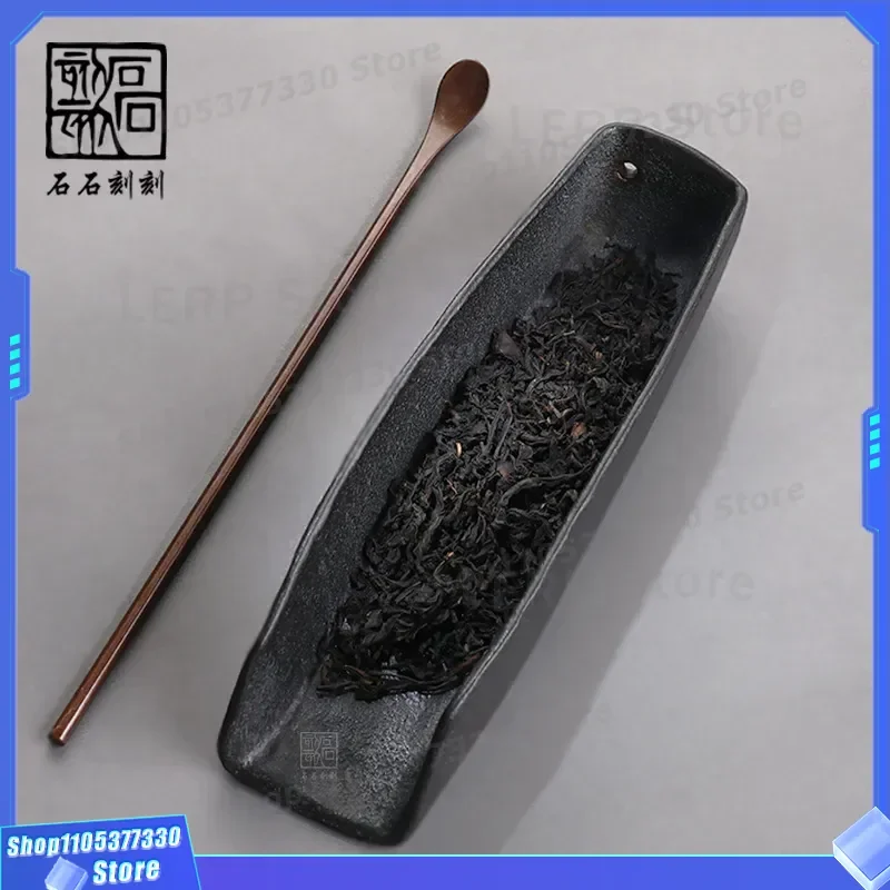 Hand Carved Wujinshi Tea Ceremony Accessory Dual Purpose Incense Plug Chinese Retro Style Tea Awakening Device for Gongfu Tea