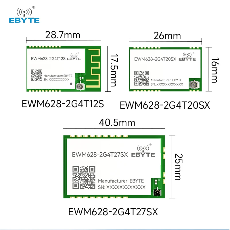 2.4Ghz LoRa Module Spread Spectrum EBYTE EWM628-2G4T12S EWM628-2G4T20SX HEX+AT Command SMD Relay Networking LBT RSSI