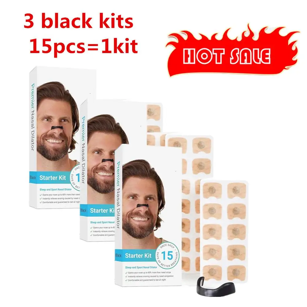 3Kits  New Nasal Breathing Dilators Magnetic Nasal Strips Increase Air Improve Sleep Quality Reduce Snoring Hot Sale