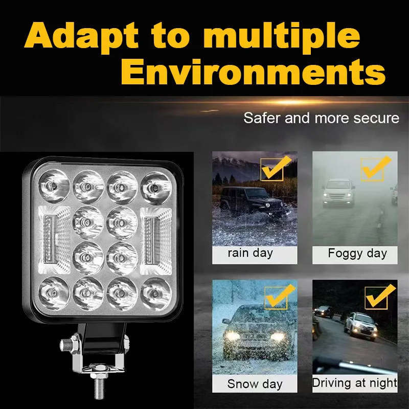 Супер яркие 24 светодиодные фонари 4x4 для внедорожных дальнего света Spot Flood Combo Beam для Jeep Pickup Truck ATV UTV 12V 24V