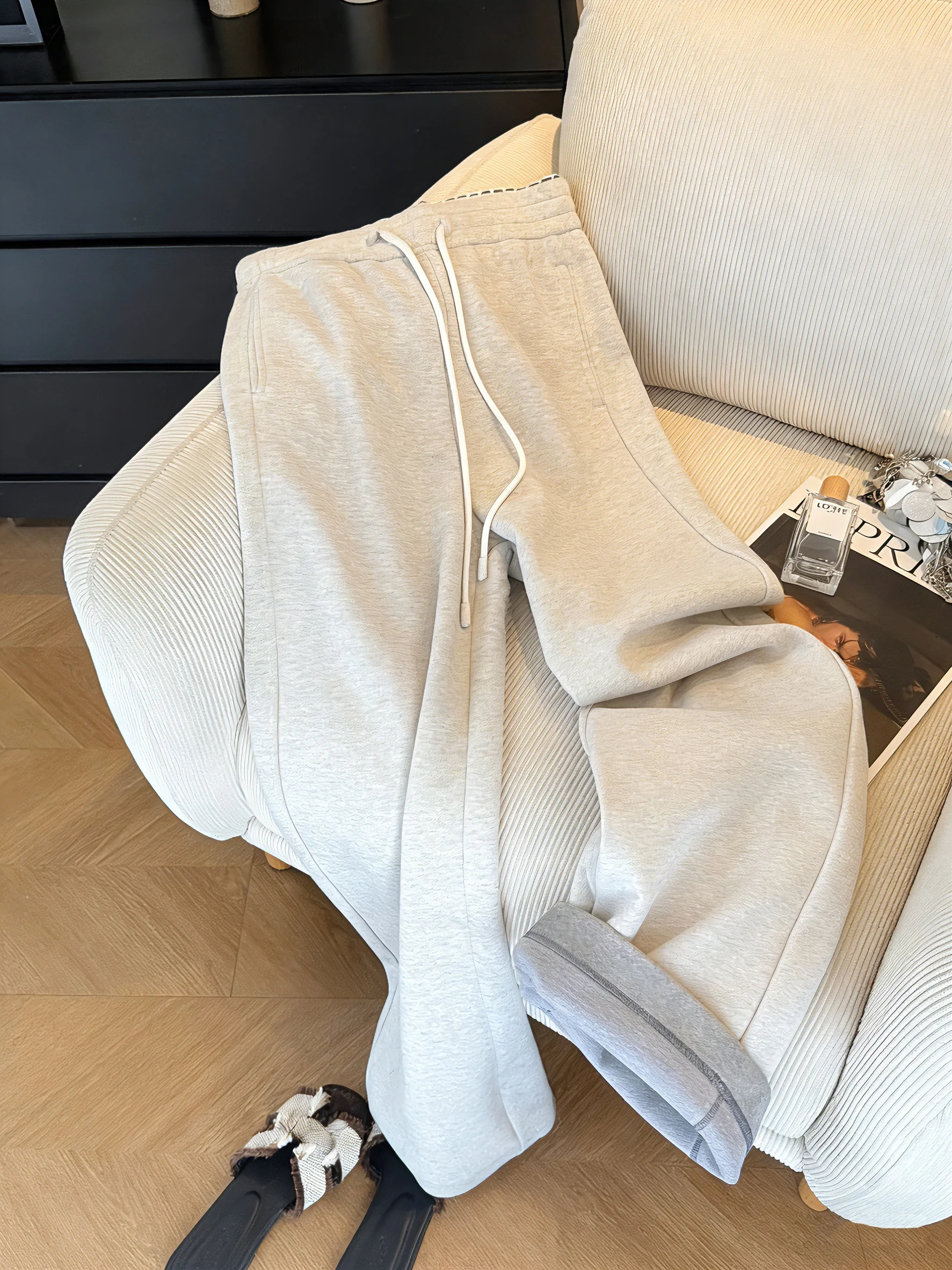 

ay Casual Straight Leg Wide Leg Pants Men Women Spring Autumn American Sle Loose Versatile Trousers Faionable Retro