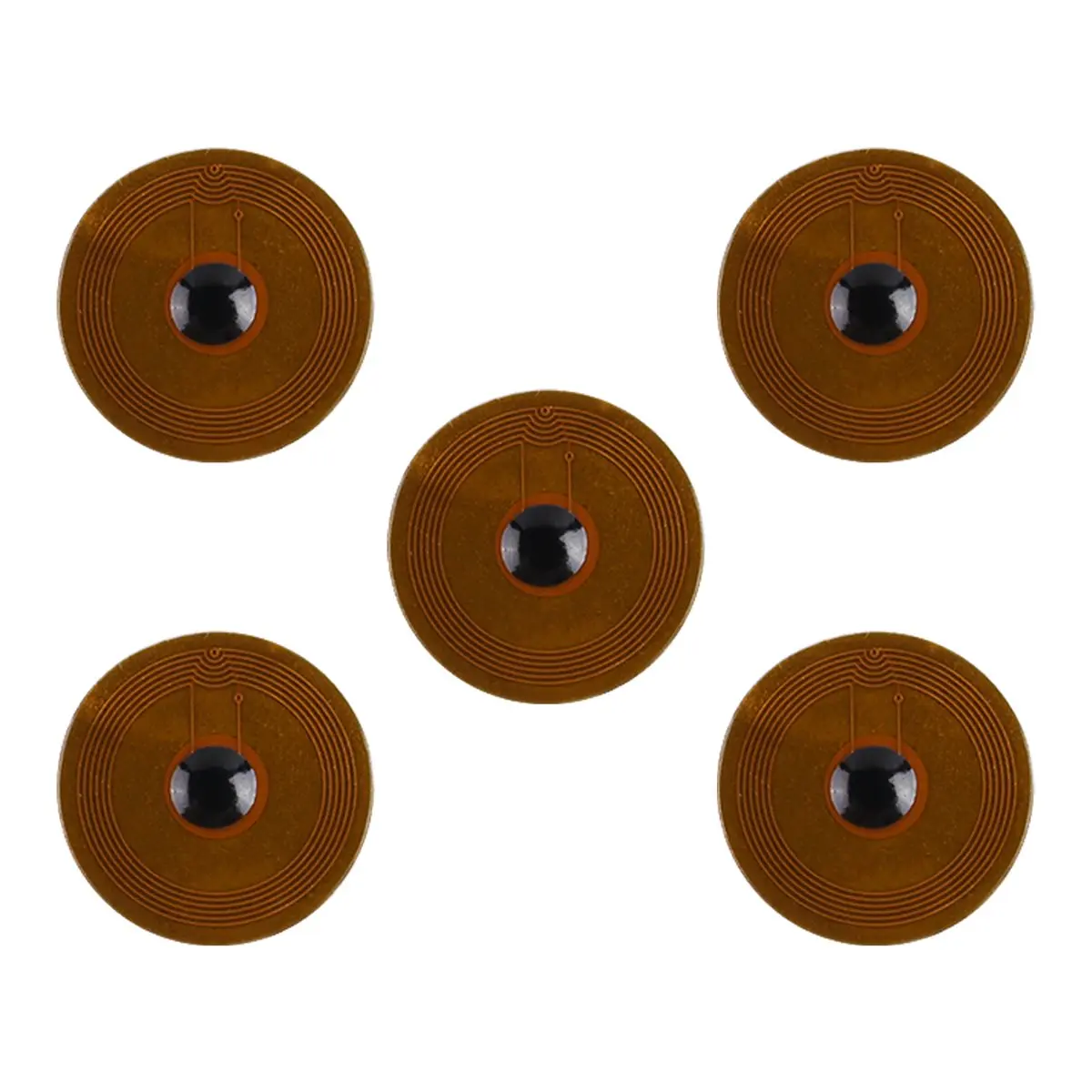 L77A 10mm Diameter High Temperature RFID FPC Tags NFC213 Mini Cards 13.56MHz Anti-Fake Anti-Metal Passive Card 5p