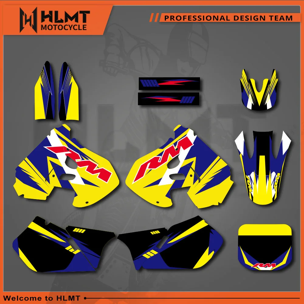 HLMT NEW TEAM DECALS STICKERS Graphics For Suzuki RM125 RM250 1999 2000 RM 125 250