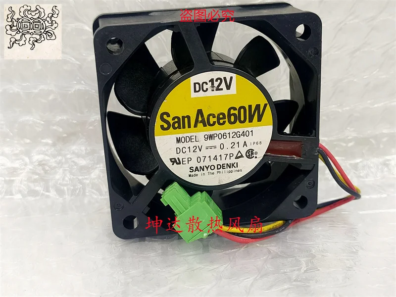 

Ltsf For Sanyo Denki 9WP0612G401 DC 12V 0.21A 60x60x25mm 3-Wire Server Cooling Fan
