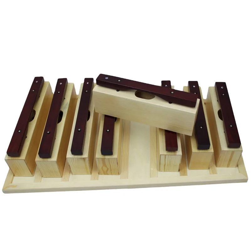 

Hooqu New Orff Percussion Instrument Eight Tone Xylophone C Major Redwood
