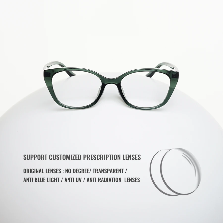 نظارات Toketorism Vintage للنساء مع إطارات النظارات البصرية المضادة للعدسات الزرقاء #4