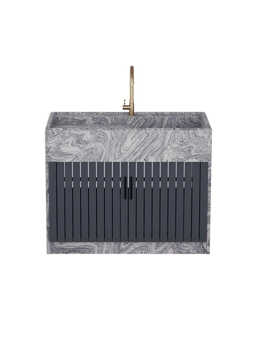 

Уличная мраморная раковина для белья с умывальником на балконе, бытовая каменная раковина для белья, шкаф для умывальника во дворе, экономичный