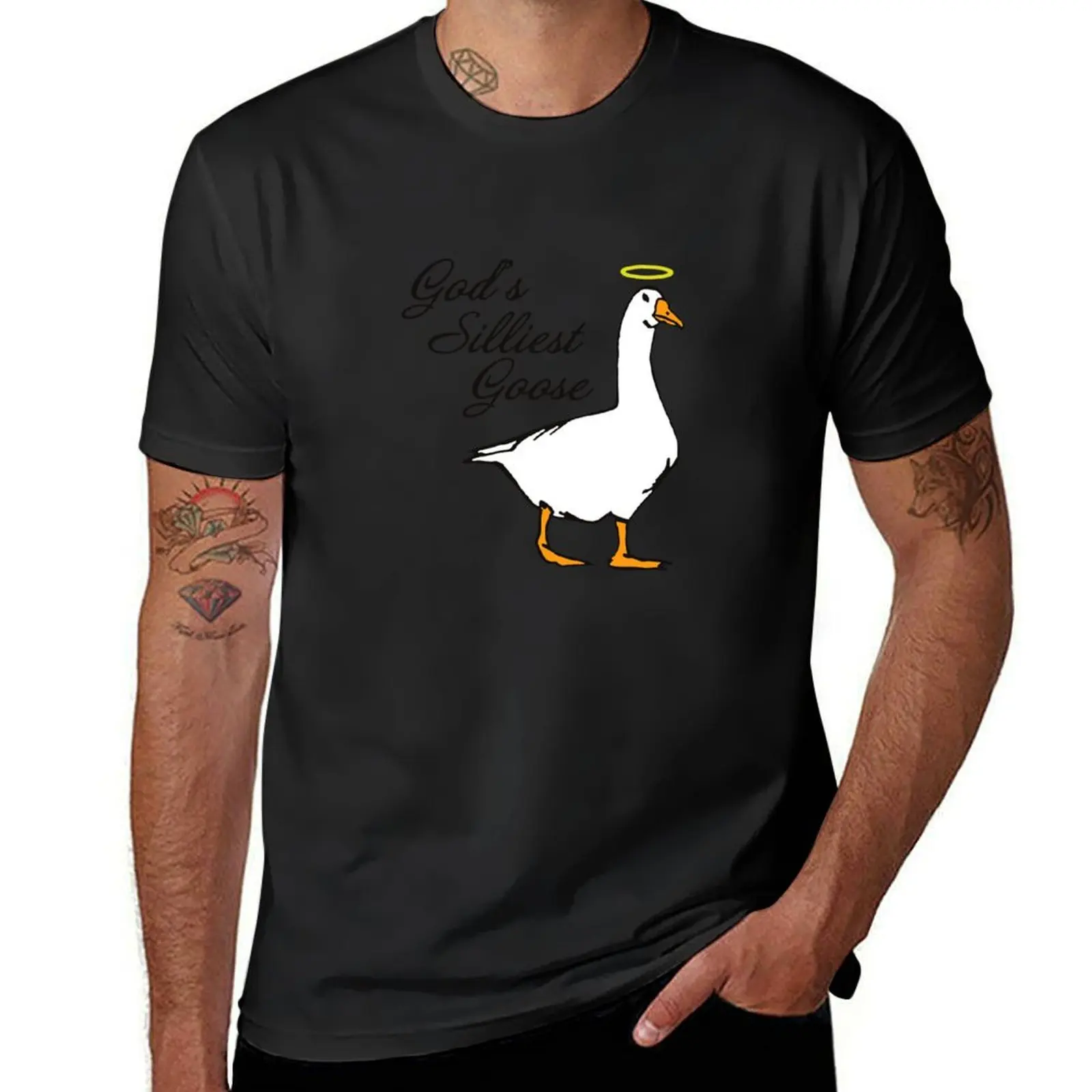 God's Silliest Goose T-Shirt oversizeds graphics men clothings