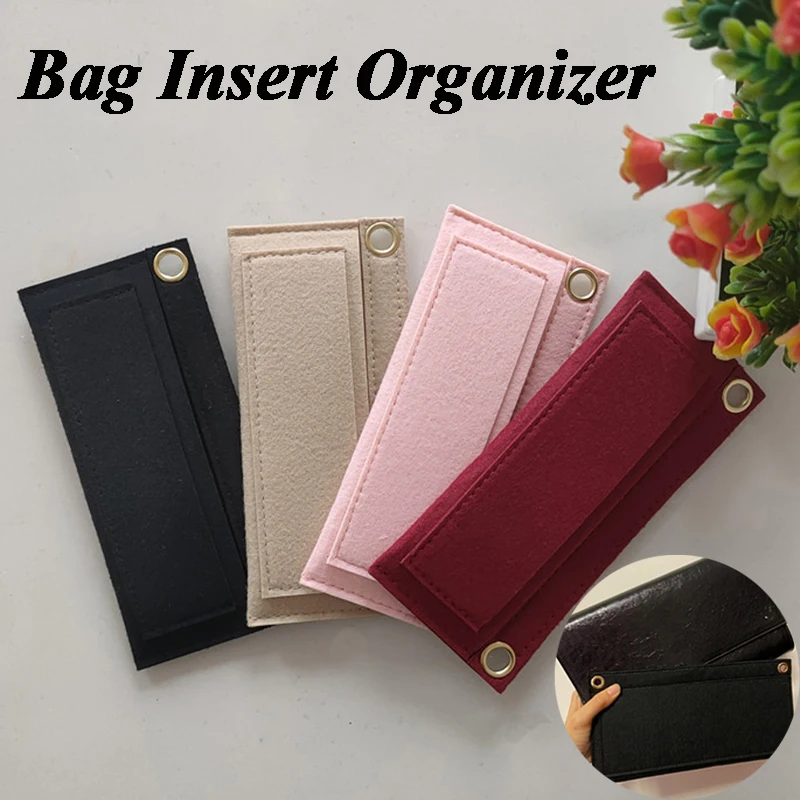 1PC Bag Plus Liner Wallet Handbag Inner Insert With Strap Holes Envelope Bag Felt Wallet Bag Liner Card Package Internal Layer