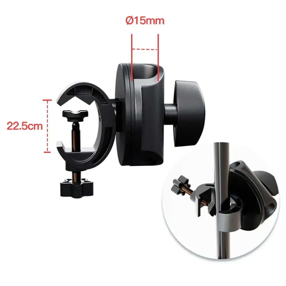 Abrazadera de soporte de Clip para cabeza de guitarra, soporte para micrófono de música, soporte para música, abrazadera, accesorios para micrófono