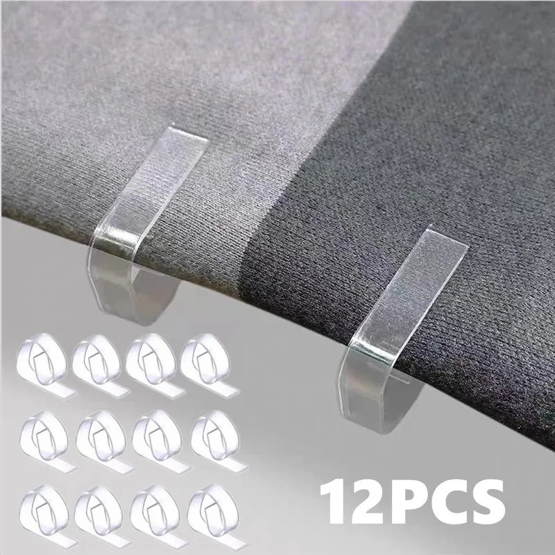 12 PCS Plastic Tablecloth Tables Useful Clips Holder Cloth Clamps Party Picnic Wedding Prom Multi-function Tablecloth Clip