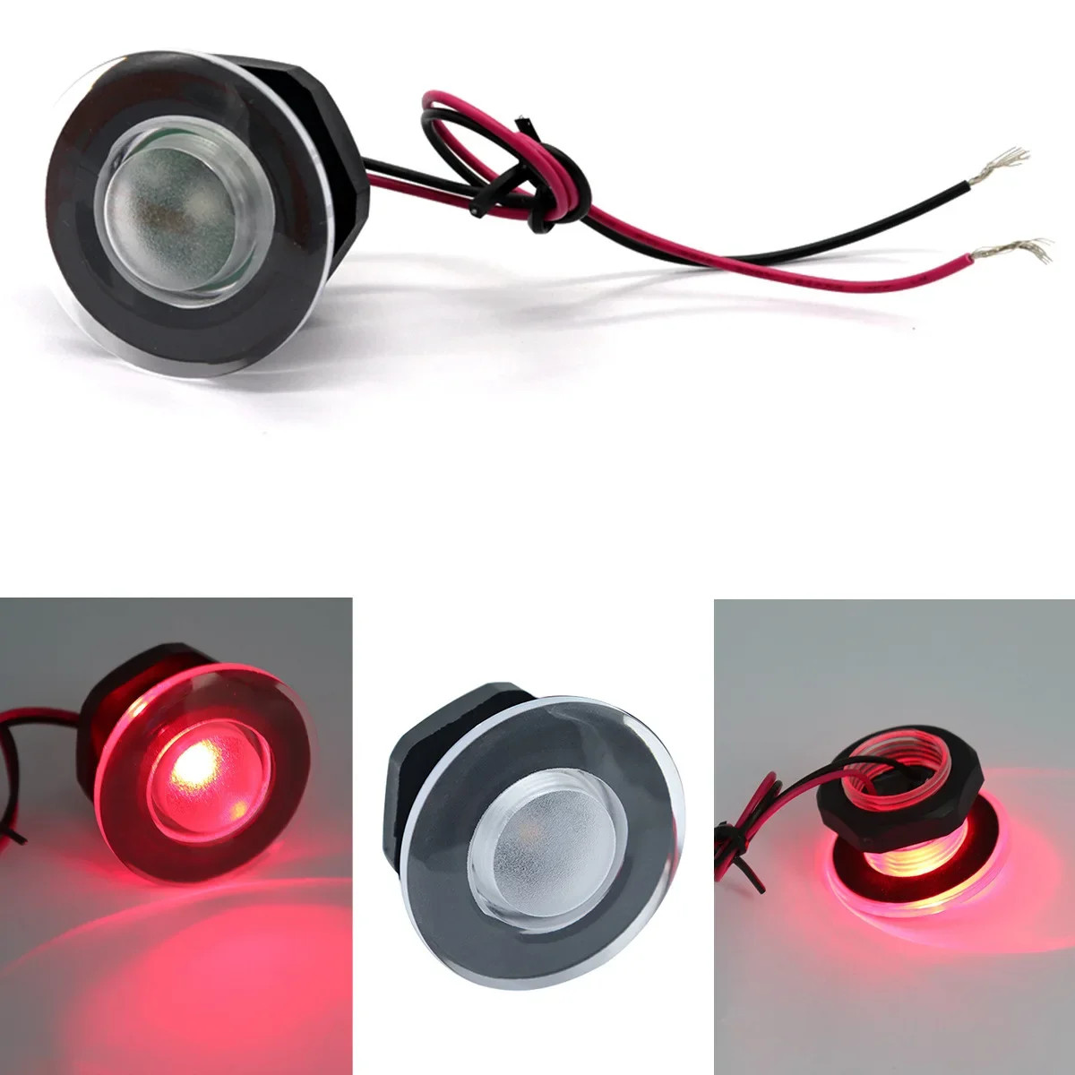 LED Circular Lights for Indoor and Outdoor, 2 PCS Car Lamps, Decorative Lights for Garden Patio Party Wedding