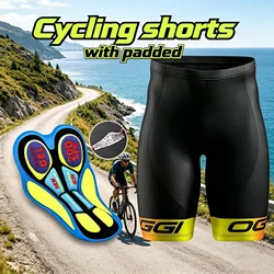 Men Women Padded Cycling Shorts 3D Gel Cushion Breathable Quick Dry Anti Slip Leg Grips Elastic Slim Fit MTB Road Bike Bicycle R