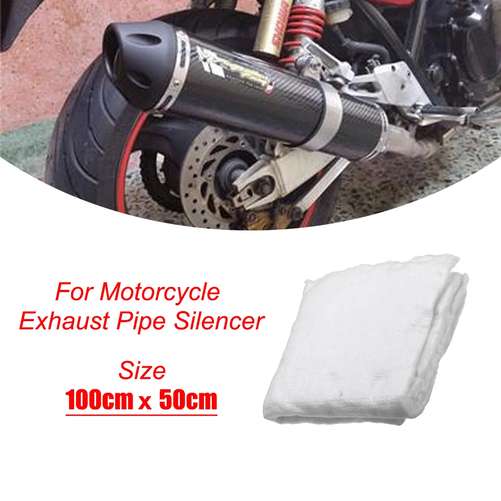 5mm Motorcycle Exhaust Wadding Sheet Heat Insulation Cotton Soundproof Mat Blankets Muffler Sound Absorption Tool