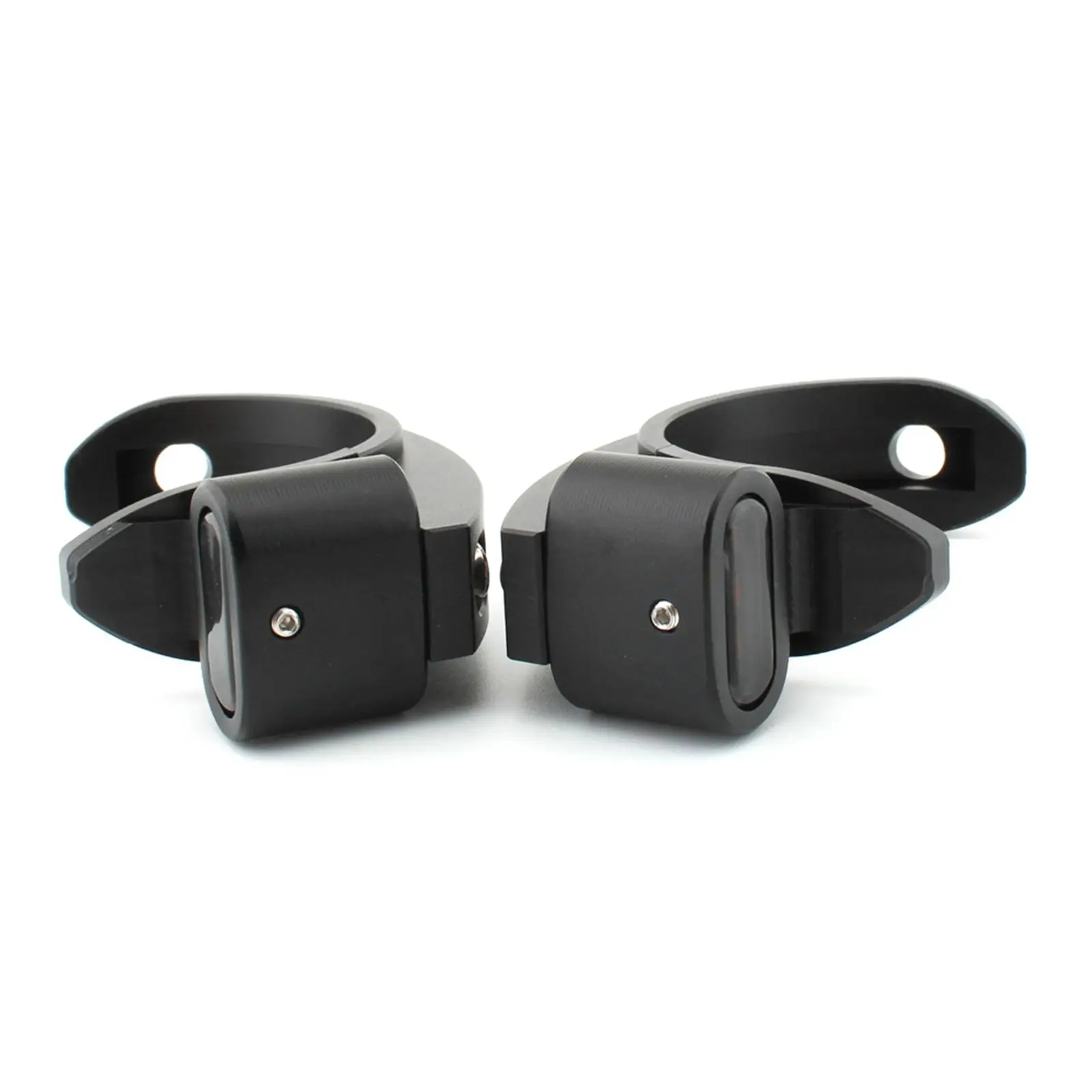 

Светодиодные боковые указатели поворота для мотоцикла, крепление на вилку, надежный алюминиевый сплав, простая установка, для туристических мотоциклов