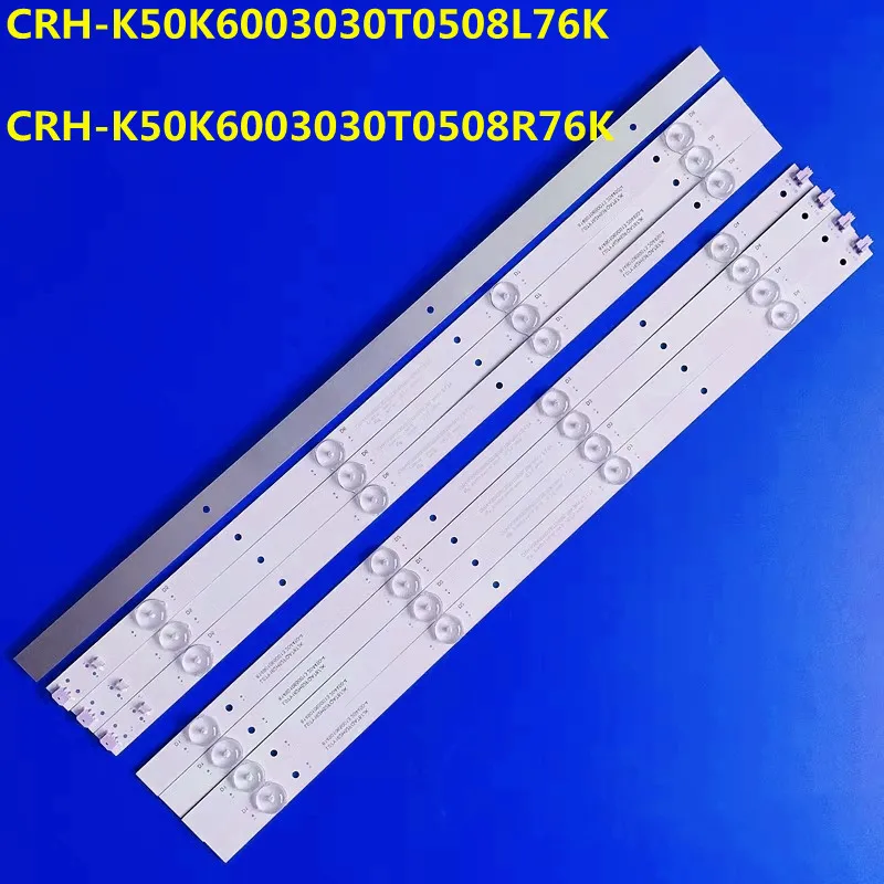 

8PCS LED Backlight Strip For Sceptre X505BV-FSR CRH-K50K6003030T0508L76K CRH-K50K6003030T0508R76K Le50f1000a CN50CN7387