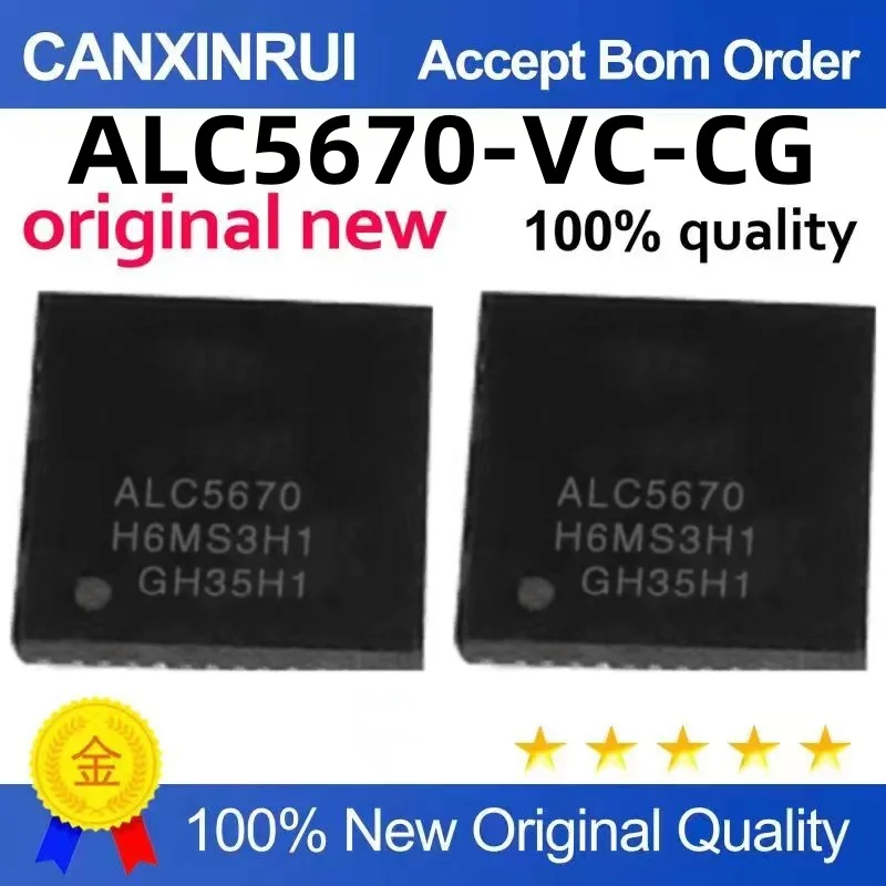 ALC5670-VC-CG CGT ALC5670 QFN48 package Multi-channel audio decoder chip