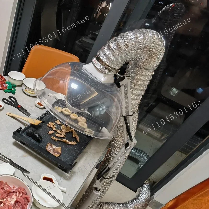 المنزل الشواء مروحة عادم الدخان داخلي هوتبوت مروحة عادم الدخان في الهواء الطلق الشواء معدات الذراع القابلة للطي