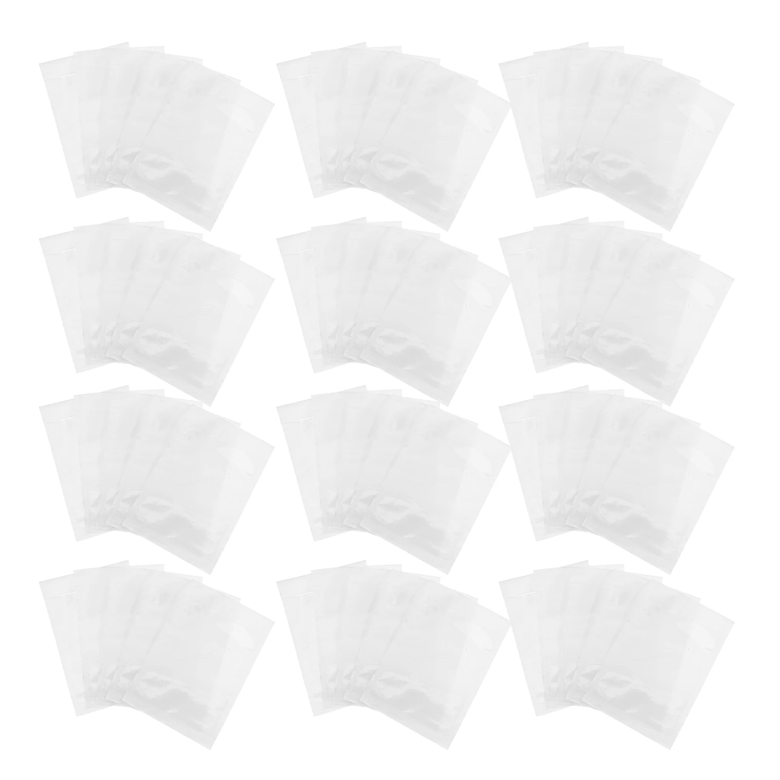 

100 Pcs Box Single Bag Clear Envelope Zippered Storage Bags Envelopes Pouch for Clothes Packaging