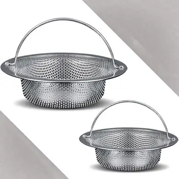 אוניברסלי נירוסטה כיור מסננת מטבח כיור ניקוז סל כיור ניקוז רשת סירוק מסננת רשת כיור ניקוז