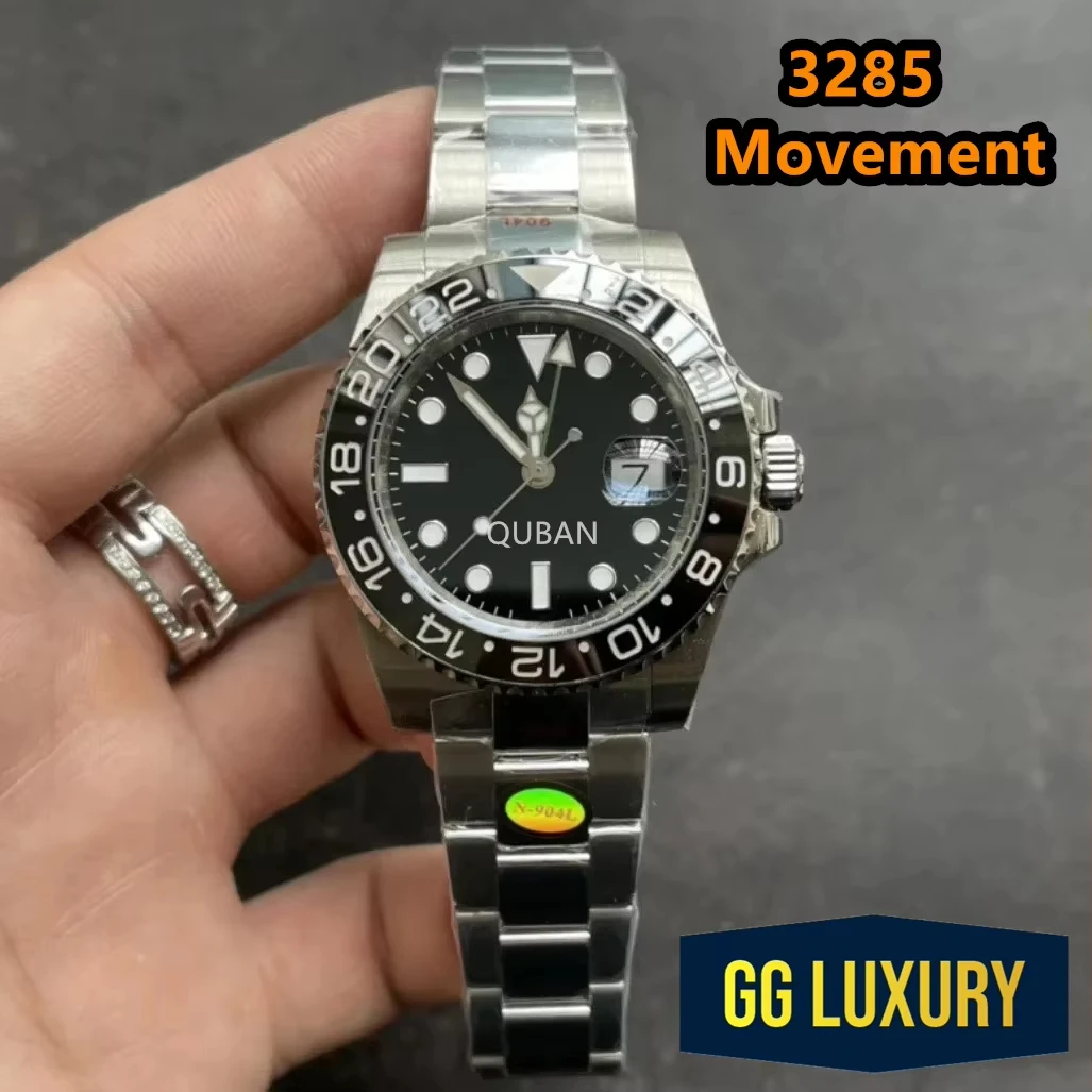 ساعة GG Luxury 3285 حركة GMT Master أوتوماتيكية ميكانيكية نظيفة/Vs/ARF Factory ساعة Pepsi Batman Rootbeer Sprite GMT