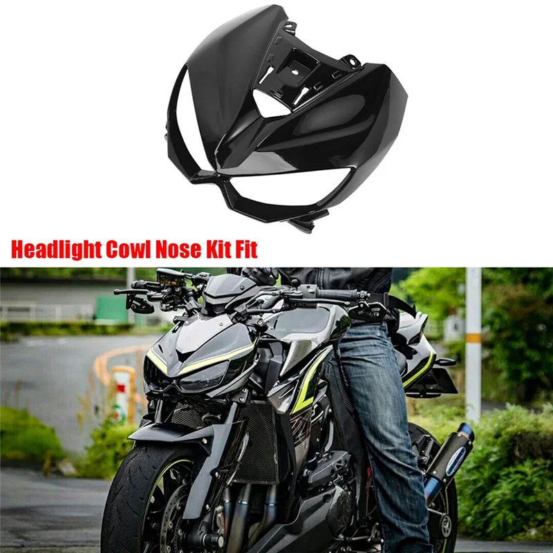 

T-Top-Rated-Motorcycle Front Upper Fairing Headlight Cowl Nose Kit Fit For Kawasaki Z1000 2014 2015 2016 2017 2018 2019 Parts