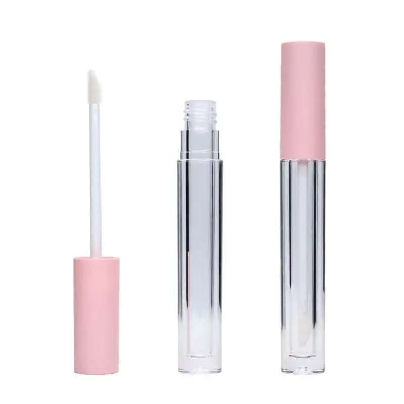 

30pcs50pcsEmpty New Lip Gloss Wand Tube Pink Lid Plastic Clear Round Cosmetic Containers DIY Lip Gloss Tubes Packaging Bottles