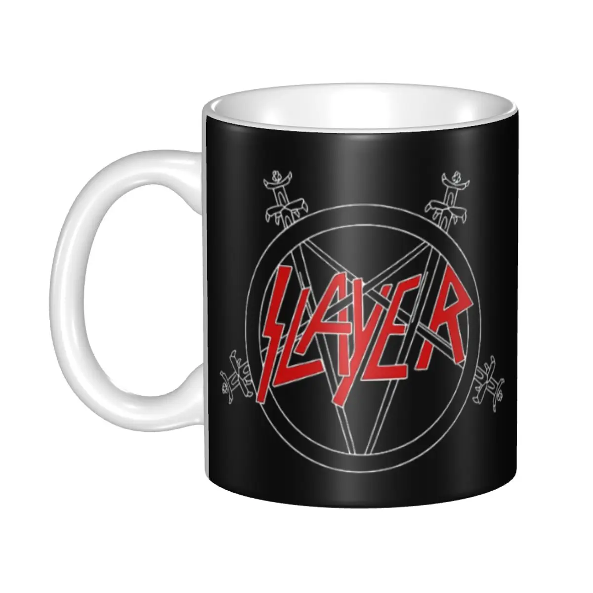 Custom DIY Slayers Heavy Metal Rock Band Ceramic Mug Personalized Coffee Cups Creative Present