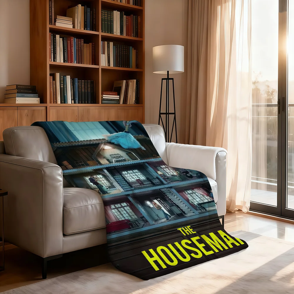 New T-The H-Housemaid American Movie Blanket Soft Throw Blanket for Home Bedroom Bed Sofa Picnic Travel Office Rest Blanket Gift