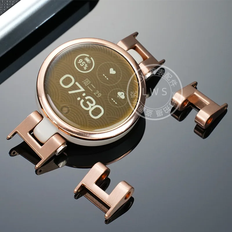 For Garmin Lily Watch Band Connector 12mm Nylon/Steel/Leather Strap Connector Pair with Tools Adapter LILY Watch DIY Accessories