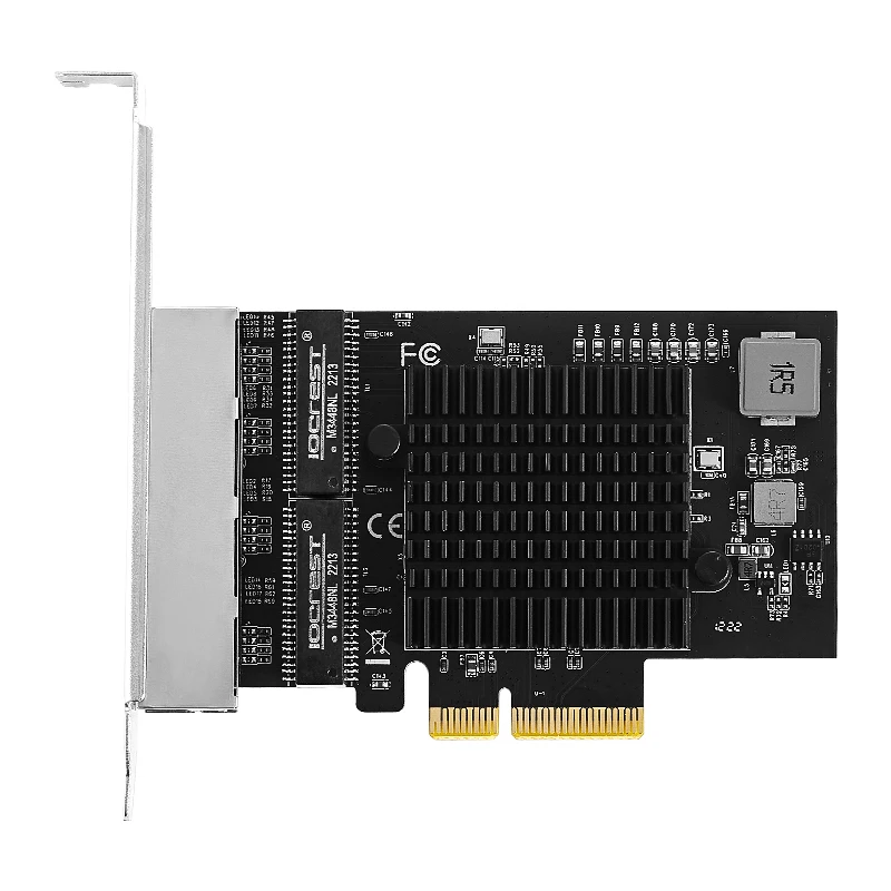 Realtek 8125b Chip 2.5G PCI Express Netowrk Card Server Quad Gigabit Ethernet Adapter 4 Ports PCIe RJ45 Lan 10/100/1000/2500Mbps