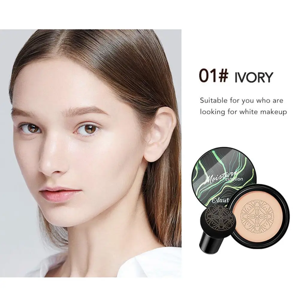 BB Air Cushion Foundation Mushroom Head CC Cream Concealer Whitening Makeup Cosmetics Waterproof Brighten Face Base Tone