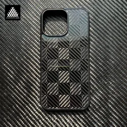 Magnetic Real Woven Carbon Fiber Case for iPhone 16 15 14 13 12 11 Pro Max with Magsafe Glossy Black Protective Phone Back Cover