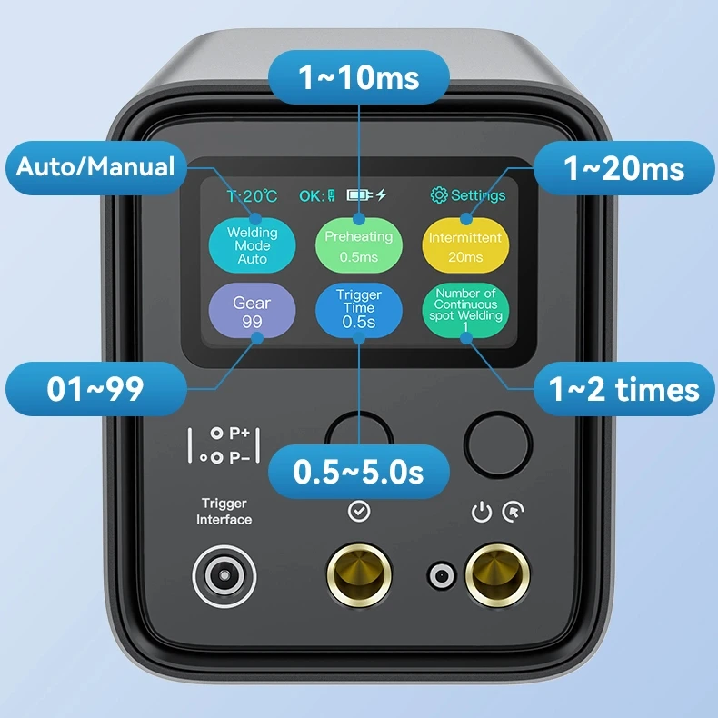 

NEW Farah Capacitor AWithZ UF20B Professional Spot Welding Machine for Phone Power Tool Household Repair Button Battery Welding
