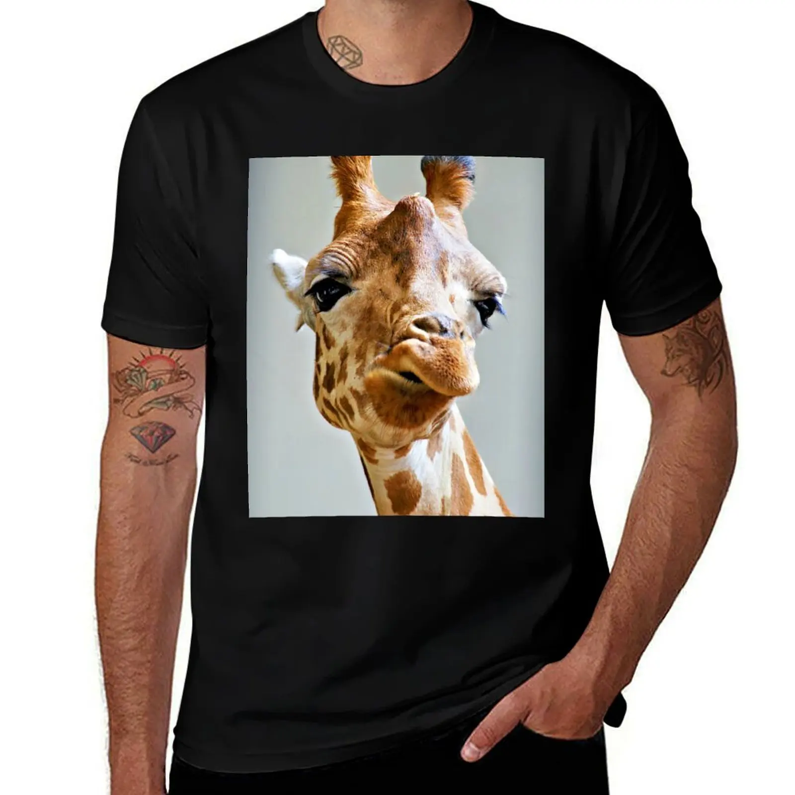 

Giraffe – Gentle giant of the savannah T-Shirt street wear custom t shirt shirts graphic men graphic t shirts