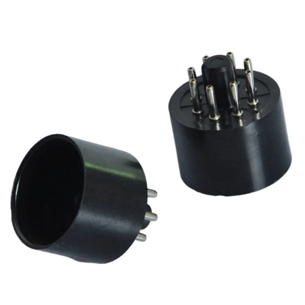 

2pcs Vintage Bakelite 8Pin Vacuum Tube Socket Base For KT88 EL34 5881 5U4G AMP